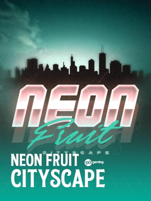Neon Fruit Cityscape