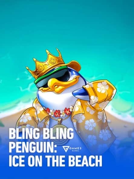 Bling Bling Penguin: Ice On The Beach