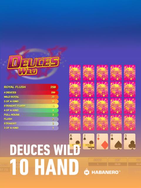 Deuces Wild 10 Hand