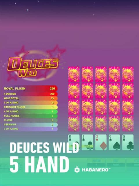 Deuces Wild 5 Hand