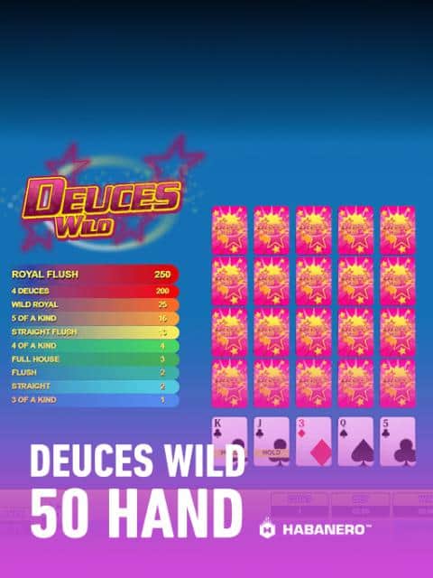 Deuces Wild 50 Hand