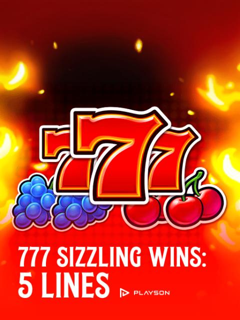 777 Sizzling Wins: 5 lines