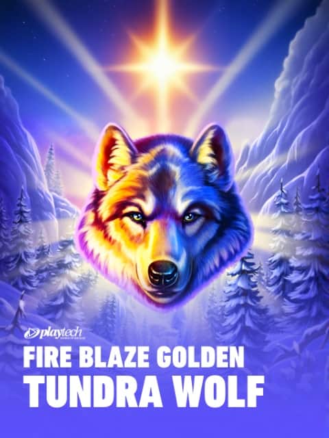 Fire Blaze Golden Tundra Wolf